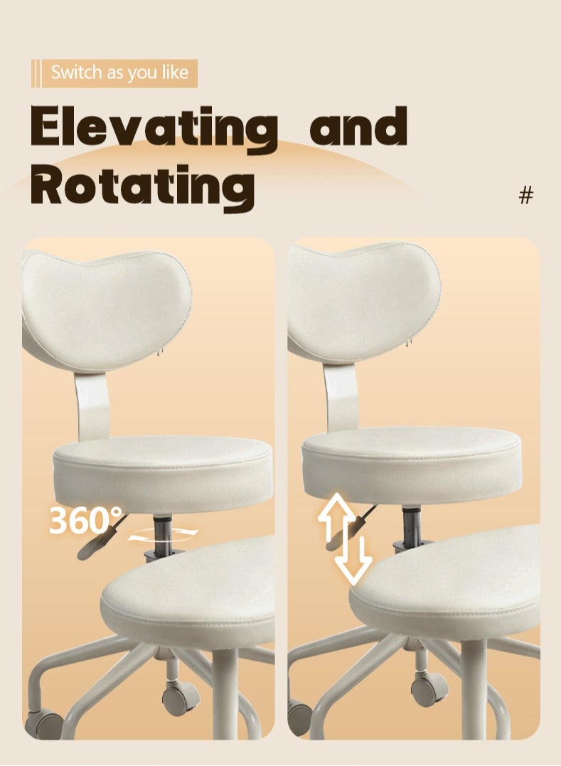 كرسي التأمل بلس، كرسي متقاطع الأرجل بعجلات، كرسي لاضطراب فرط الحركة ونقص الانتباه، كرسي مكتب متقاطع مع دعم قطني ومقعد قابل للتعديل، تصميم مرن للجلوس المضطرب - Image 2