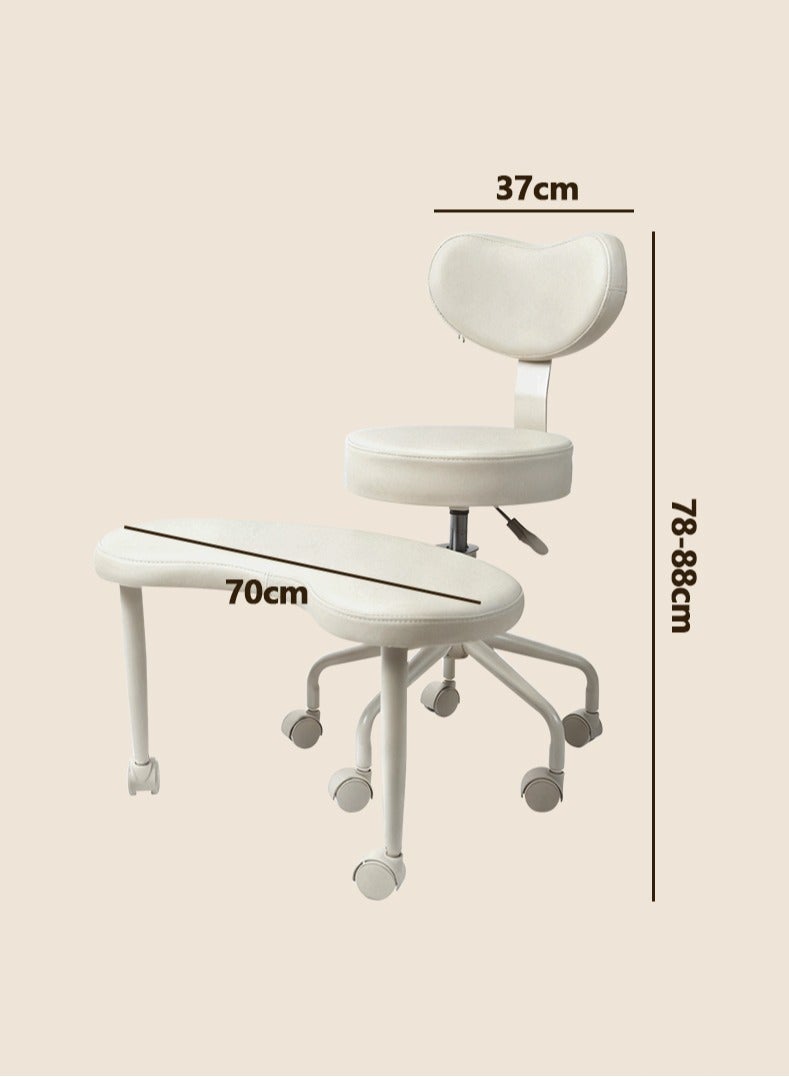 كرسي التأمل بلس، كرسي متقاطع الأرجل بعجلات، كرسي لاضطراب فرط الحركة ونقص الانتباه، كرسي مكتب متقاطع مع دعم قطني ومقعد قابل للتعديل، تصميم مرن للجلوس المضطرب - Image 5