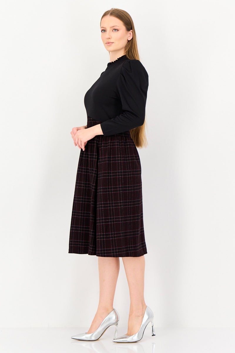 VERO MODA فستان ميدي مزخرف للنساء، متعدد الألوان - Image 3