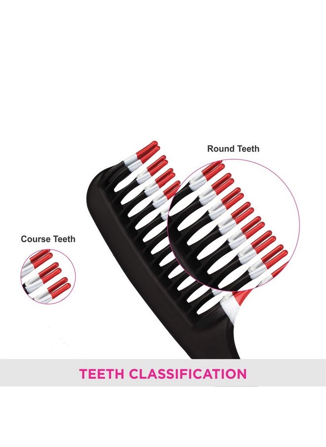 Vega Detangling Hair Comb 2 Row Teeth ( India'S No.1* Hair Comb Brand) For Men And Women (1265)  - Image 5