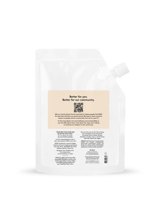 SEEN Conditioner Eco-Refill - Scented- Non-Comedogenic & Sulfate-Free Hair Conditioner- Dermatologist-Developed -Safe for Sensitive & Acne Prone Skin - Image 2
