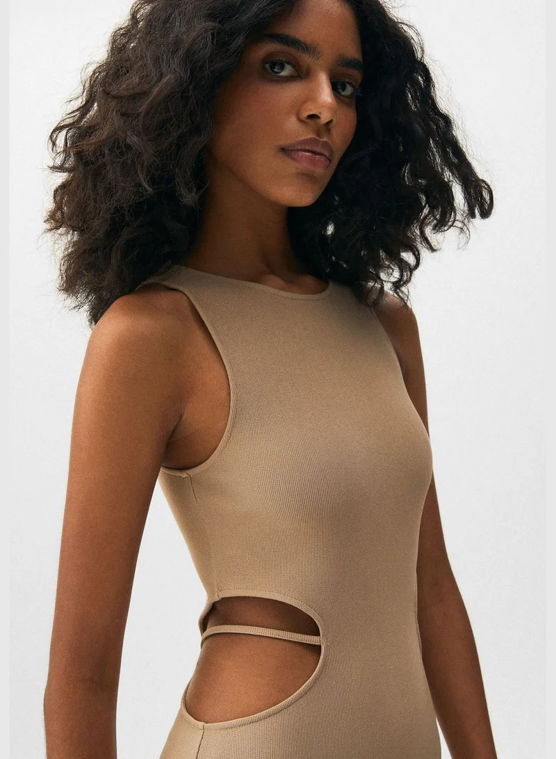 PULL&BEAR Short dress with cut-out detail