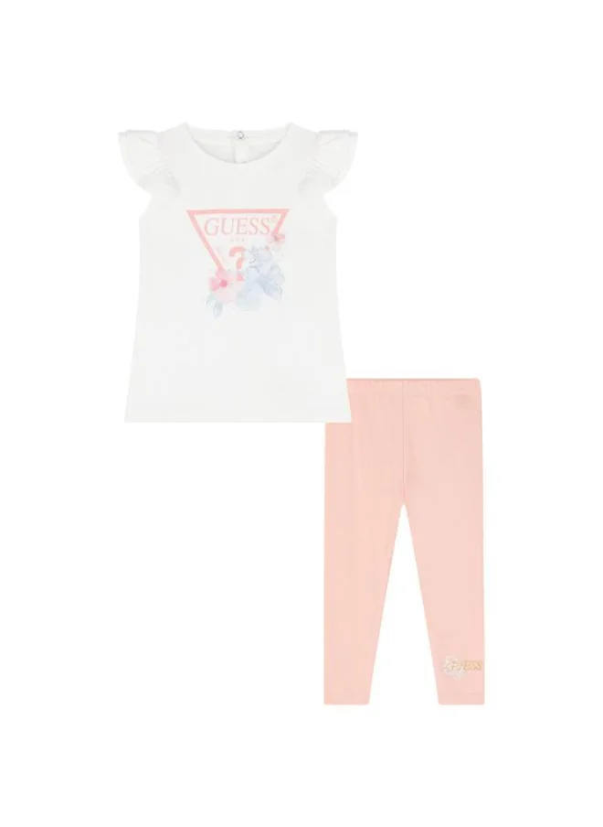 جس Kids Printed T-Shirt & Leggings Set