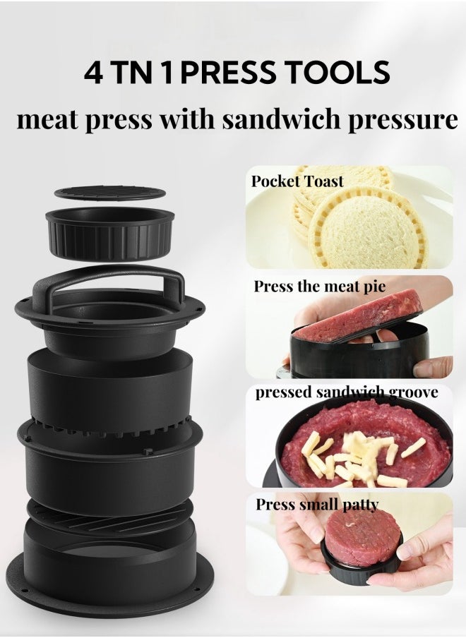 Burger Press Round Meat Pie Maker Manual Hamburger Meat Pie Press Rice Ball Mold Plastic Burger Meat Press Tool Manual, Two Mold Sizes Non-Stick Design Comfortable Handle Versatile - pzsku/ZA2F231EB75E159DB0D45Z/45/_/1732611723/b2fbbfe1-4485-437a-a181-374d370b4007