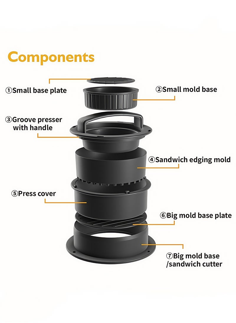 Burger Press Round Meat Pie Maker Manual Hamburger Meat Pie Press Rice Ball Mold Plastic Burger Meat Press Tool Manual, Two Mold Sizes Non-Stick Design Comfortable Handle Versatile - pzsku/ZA2F231EB75E159DB0D45Z/45/_/1732611807/8032ca79-887f-4abd-92cb-2e75bc7173a7