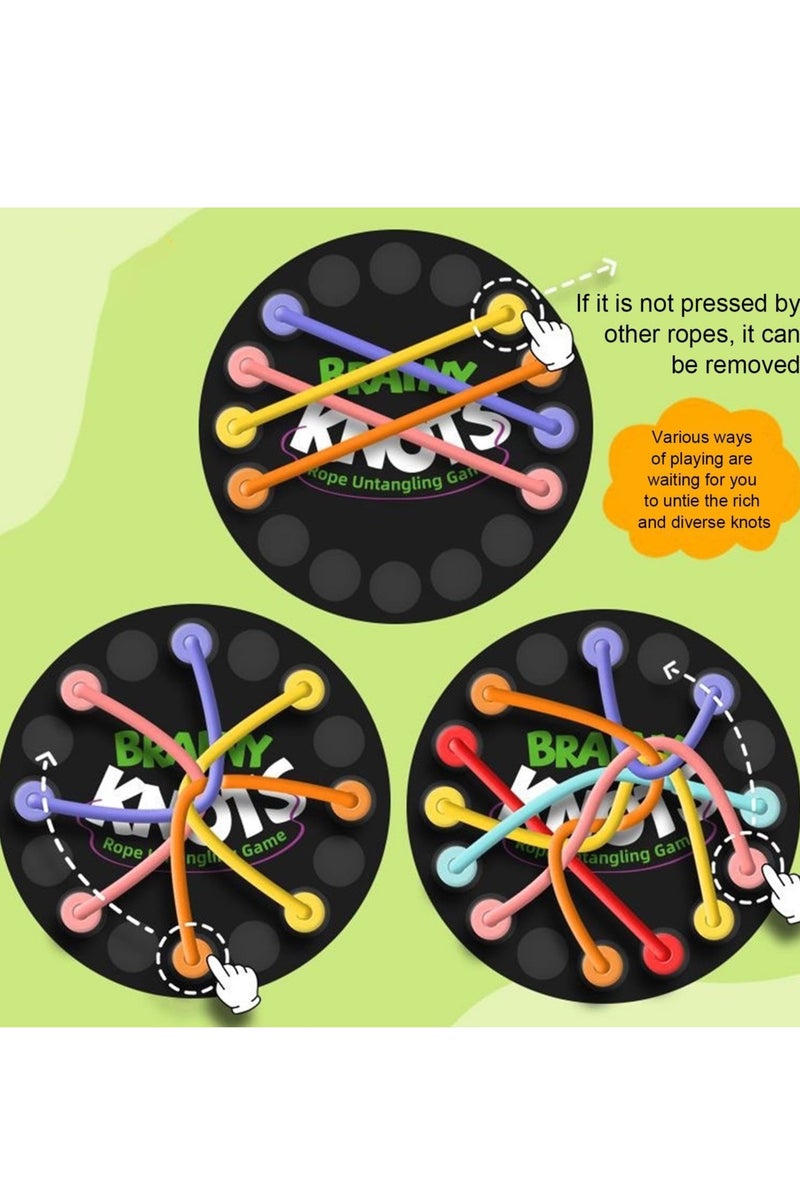 لعبة تفكيك الحبل العقدة الدماغية ، تدريب المنطق والاستراتيجية مزيج الدماغ مع صعوبة قابلة للتعديل ، مزيج الدماغ لعب المهارات الحركية الدقيقة المحمولة للأطراف والسفر - Image 3