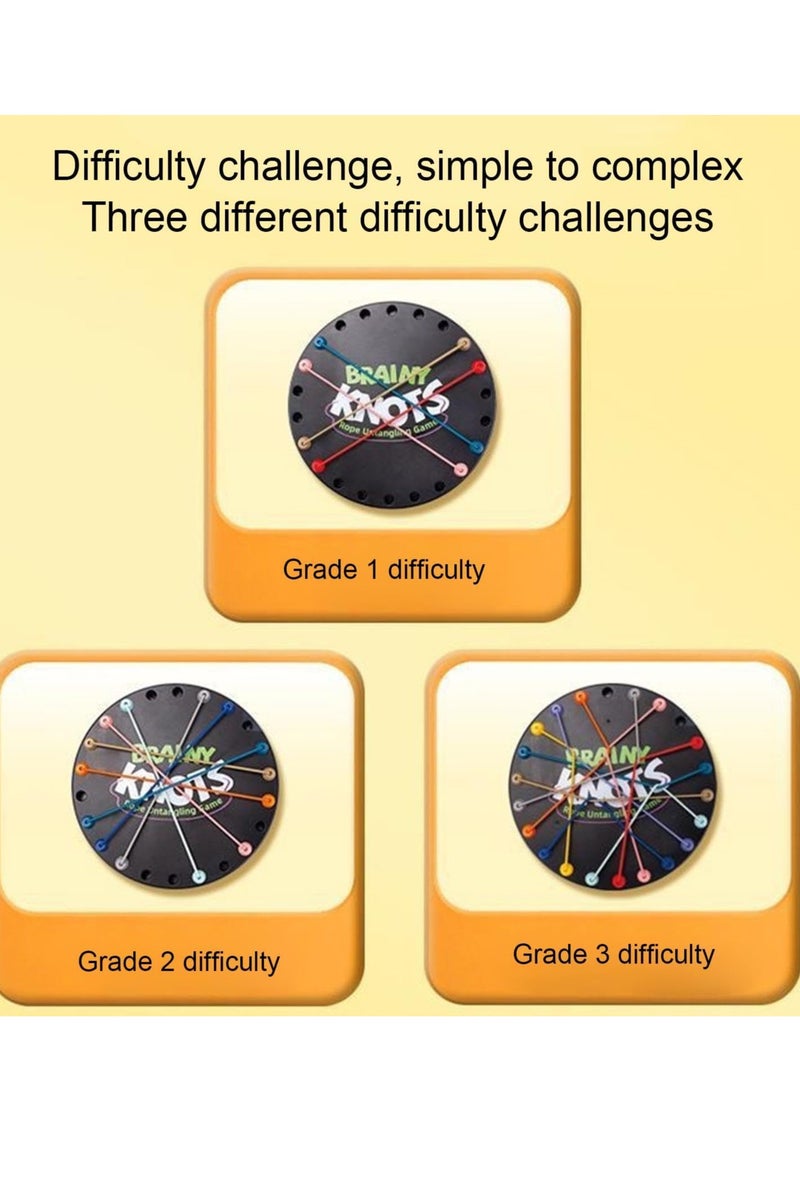 لعبة تفكيك الحبل العقدة الدماغية ، تدريب المنطق والاستراتيجية مزيج الدماغ مع صعوبة قابلة للتعديل ، مزيج الدماغ لعب المهارات الحركية الدقيقة المحمولة للأطراف والسفر - Image 4
