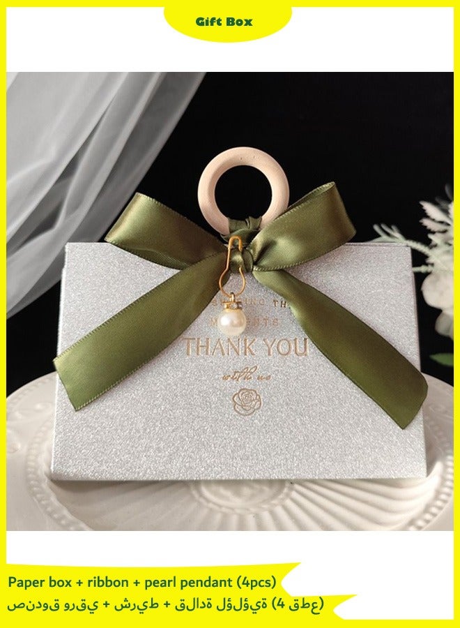 Gift Box-4 Piece Silver Suitable for Festival, Birthday, Anniversary, etc - Image 1