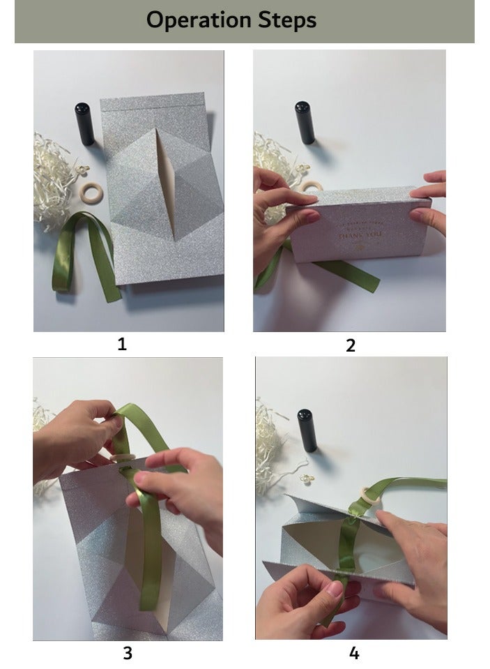 Gift Box-4 Piece Silver Suitable for Festival, Birthday, Anniversary, etc - Image 4