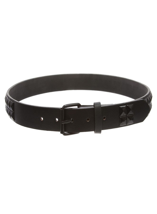 Beltiscool Kids 1" Snap On Punk Rock Black Star Studded Leather Belt, m - 28" - Image 3