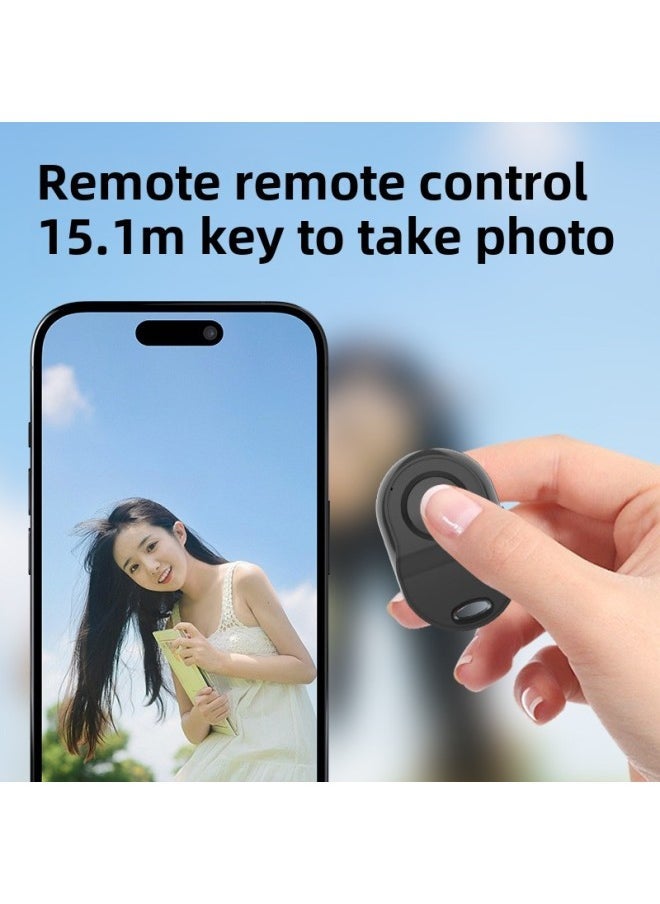 Private Model Bluetooth Selfie Android/IOS System Smart Photo Wireless Remote Button Remote Control Selfie-Color:Black+pe Bag+instructions - Image 4
