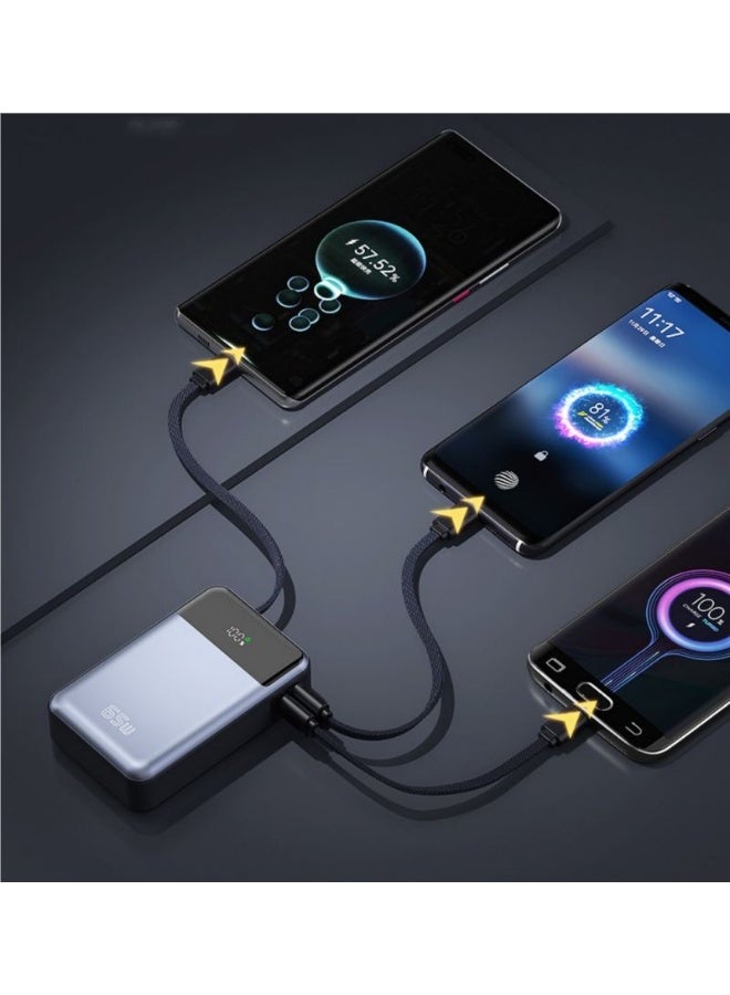 Denx "DENX DX431 Power Bank – 20000mAh Capacity, 65W Fast Charging, Dual USB Ports, ABS+PC Durable Material, Portable External Battery Pack for Smartphones & Laptops" - Image 5