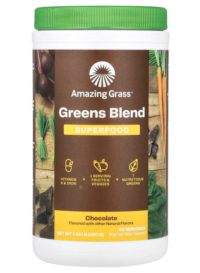 Greens Blend Superfood Chocolate 1.06 oz (480 g)