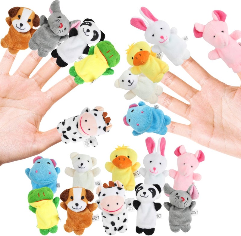 LOKIPA 10PCS Finger Toys Soft Plush Animal Finger Puppets for Kids Mini Plush Finger Toys Assortment for Boys  Girls Party Favors Playtime Schools - Image 1