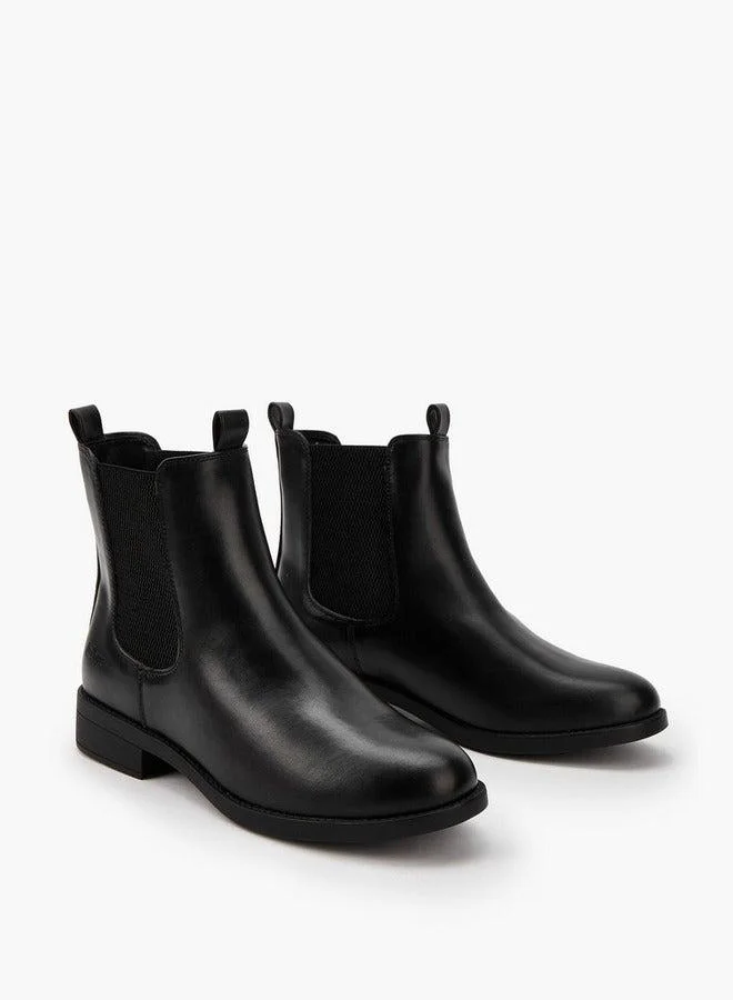 Lee Cooper Women's Solid Slip-On Ankle Boots