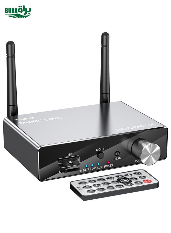 BURAQ LY35 Optical Fiber Coaxial Digital to Analog 6 in 1 Bluetooth Receiver & Transmitter  - Image 1