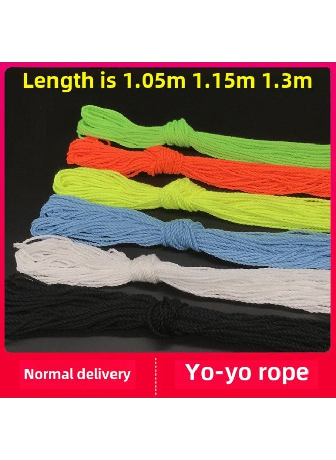 Generic 悠悠球绳子24股彩绳 溜溜球配件 Yoyo球10股比赛绳子20条垒德株-颜色:黄色 10股黄10条115cm  - Image 2