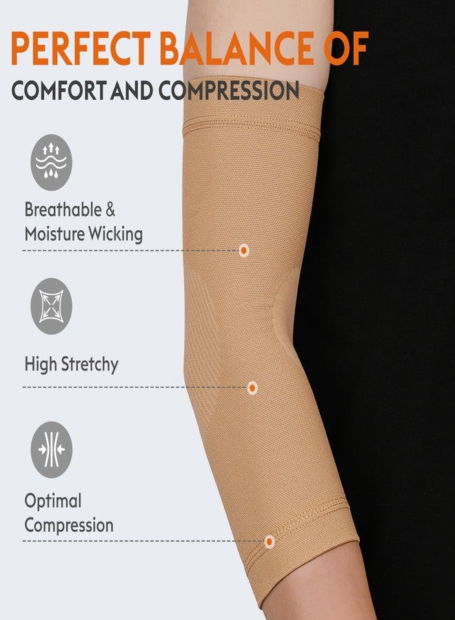 TOFLY Elbow Braces for Tendonitis, Tennis Elbow, Golfer’s Elbow – Adjustable Compression Sleeve for Arthritis Pain Relief & Daily Joint Support – Ideal for Men Women, Workout, Sports & Recovery - Image 2