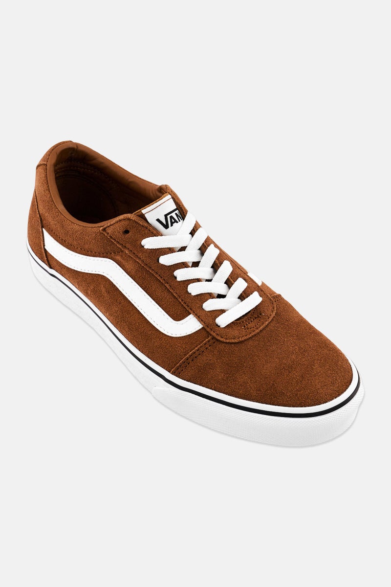 VANS Men Ward Lace Up Skateboarding Shoes, Dark Brown - Image 1