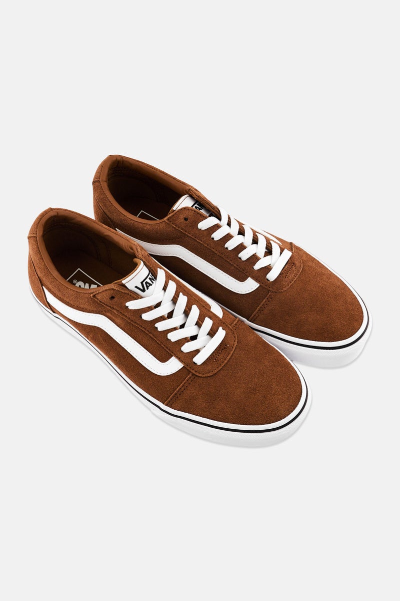 VANS Men Ward Lace Up Skateboarding Shoes, Dark Brown - Image 4