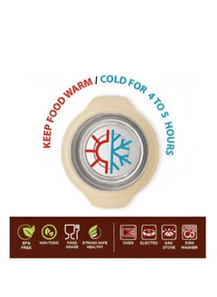 BASURRAH A set of food containers to maintain temperature, made of plastic, consisting of 3 pieces with different capacities (1000 ml, 2000 ml, 2500 ml), to meet various preservation needs.  - Image 3