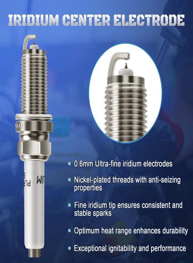 A-NAFTULY Iridium Platinum Spark Plugs 4 Pack 94833 PLFER7A8EG Compatible with 2013-2019 VW Jetta Passat Golf Beetle GTI & 2015-2020 Audi A3 A4 A5 A6 TT Quattro Q5 Q7 S3 & Porsche M-acan - L4 1.8L 2.0L - Image 4