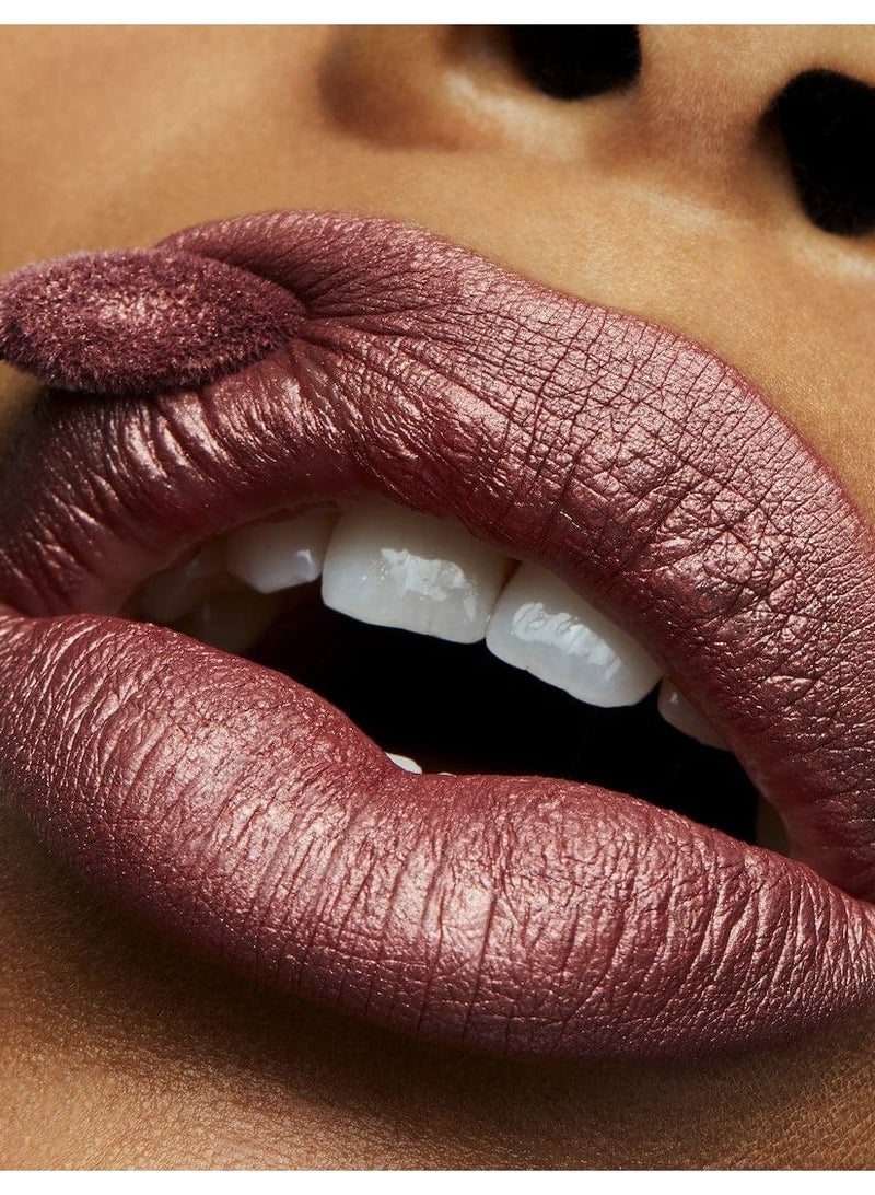 MAC Cosmetics Retro Matte Metallic Liquid Lipcolour -Gemz & Roses  132 - Image 3