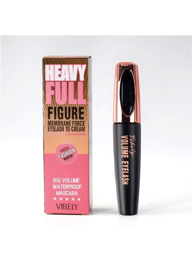 ماسكارا رموش من ألياف الحرير من 4D، ماسكارا من الألياف الكثيفة، ماسكارا مضادة للماء ومقاومة للتلطخ، تدوم طويلاً، لا تتقشر، طبيعية ولا تتكتل، ممتلئة طوال اليوم (أسود) - Image 2