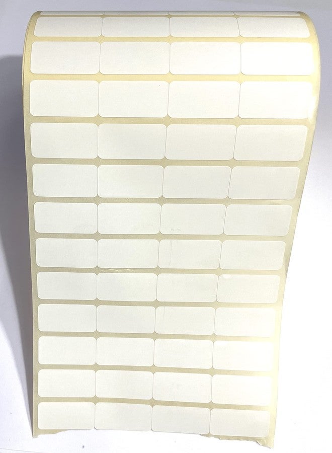 OMX 25mm x15mm Direct Thermal Barcode Label 4up Sticker - 1 x 0.5 inches - 12000 Labels Per Roll - Self Adhesive Sticker for Printing Barcoding (No Ribbon Required) - Image 1