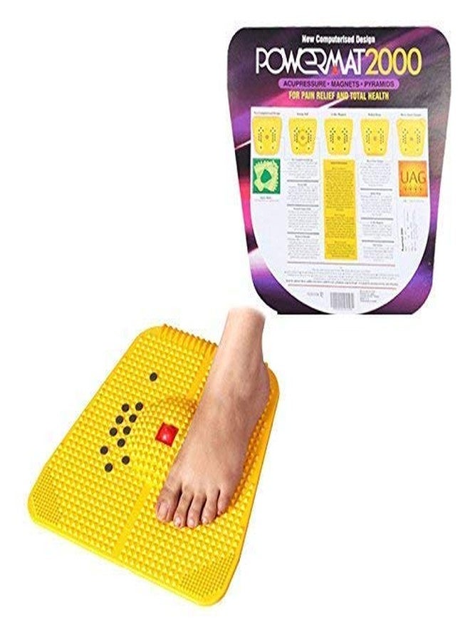 ACi Acupressure Health Care India POWERMAT2000 Plastic Acupressure Magnet Pyramids (Yellow) - Image 2