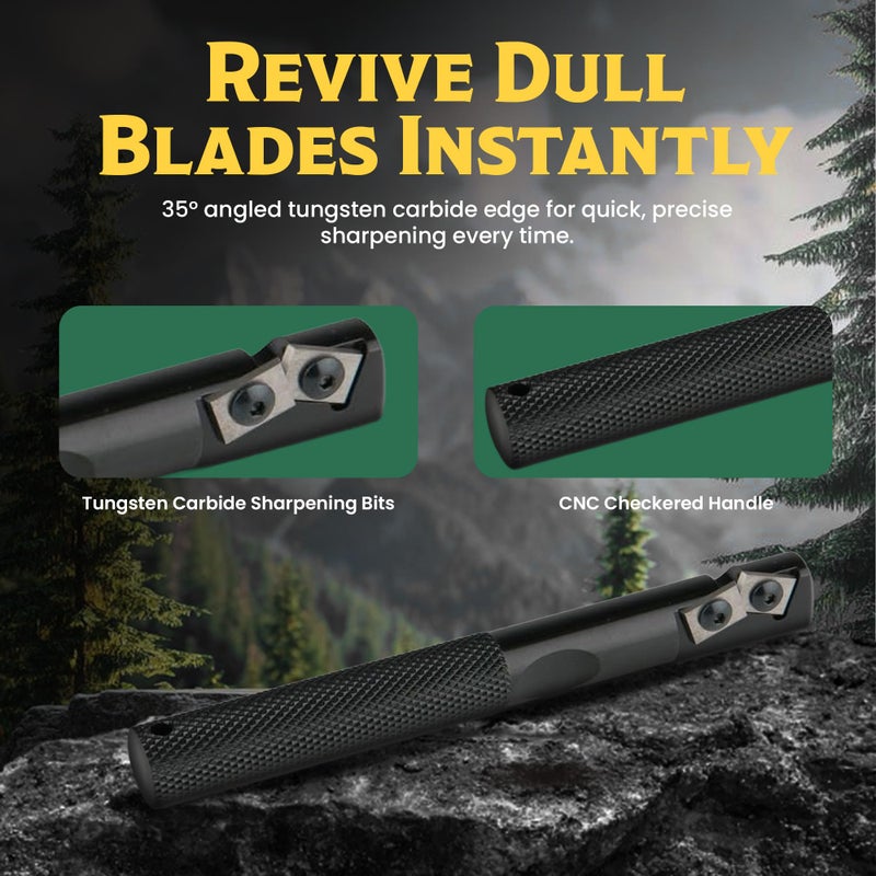 Gatco Edgemate Durable Pocket Knife Sharpener â€“ Portable Tungsten Carbide Sharpening Tool for Knives, Scissors, Shears & Tools â€“ Compact, Professional Field, Kitchen, Hunting & Garden Sharpener - Image 2