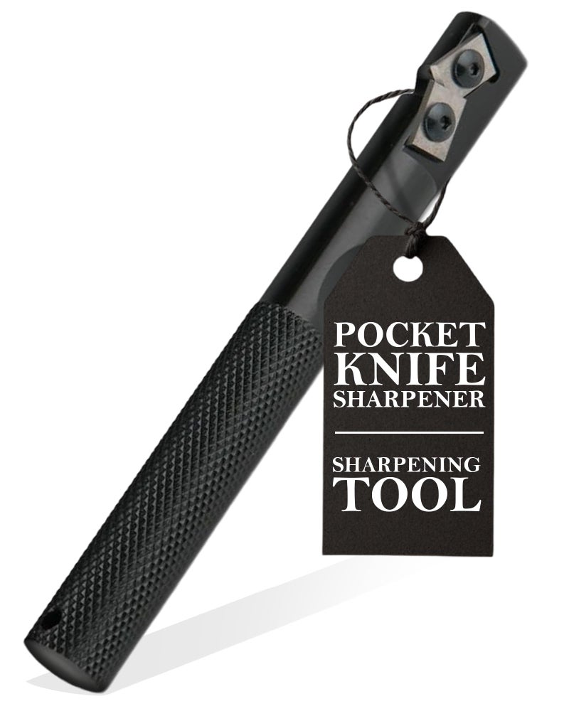 Gatco Edgemate Durable Pocket Knife Sharpener â€“ Portable Tungsten Carbide Sharpening Tool for Knives, Scissors, Shears & Tools â€“ Compact, Professional Field, Kitchen, Hunting & Garden Sharpener - Image 1