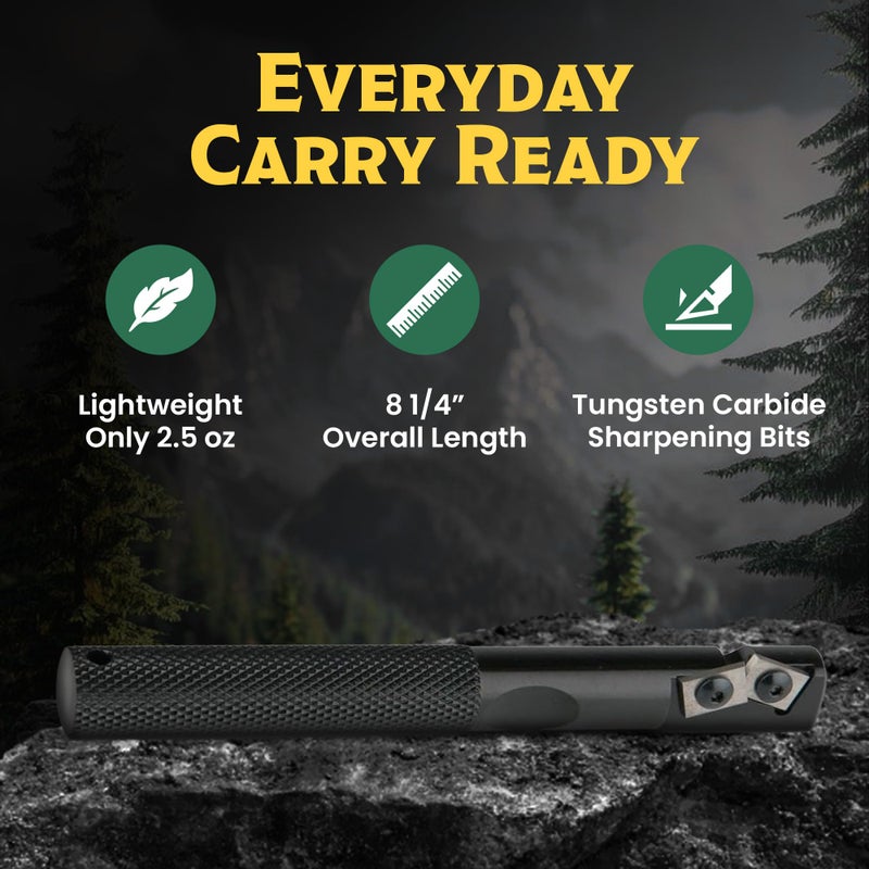 Gatco Edgemate Durable Pocket Knife Sharpener â€“ Portable Tungsten Carbide Sharpening Tool for Knives, Scissors, Shears & Tools â€“ Compact, Professional Field, Kitchen, Hunting & Garden Sharpener - Image 3