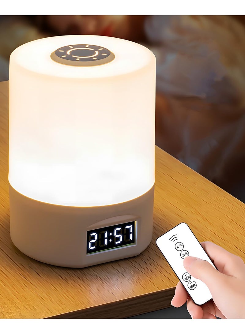 مصباح نوم لغرفة النوم مع جهاز تحكم عن بعد، مصباح ليلي لغرفة نوم الأطفال (بنات وأولاد)، مصباح ليلي يُشحن ببطارية USB، مصباح نوم يعمل باللمس مع مؤقت لغرفة الأطفال، مناسب لإطعام الرضع والتخييم (يعمل باللمس وجهاز تحكم عن بعد) - Image 1