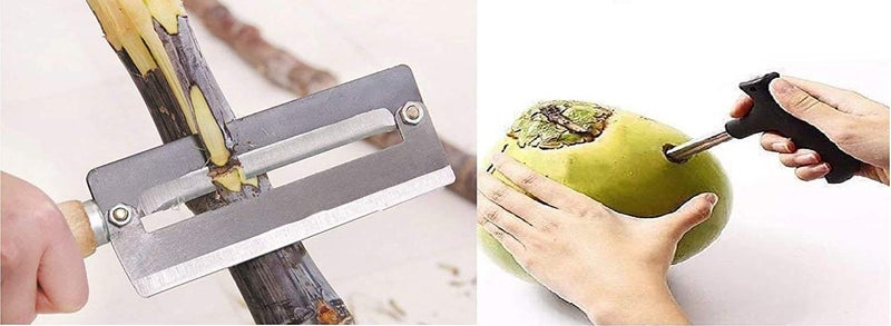 we3 Combo Pack of Sugarcane Peeler and Coconut Peeler for Easy Life - Image 1
