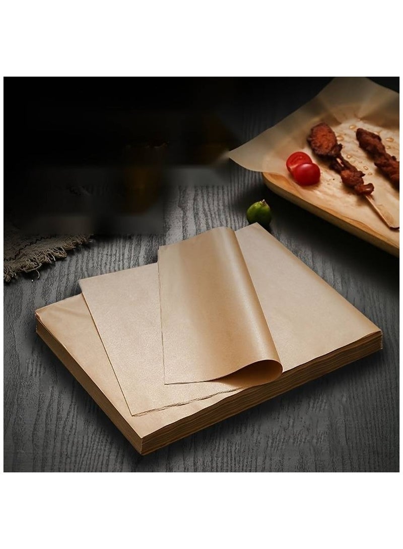 50Pcs Parchment Paper Baking Sheets 15.24*20.32 Cm, Precut Non-Stick Parchment Paper For Baking, Cooking, Grilling, Frying And Steaming - Unbleached  - Image 2