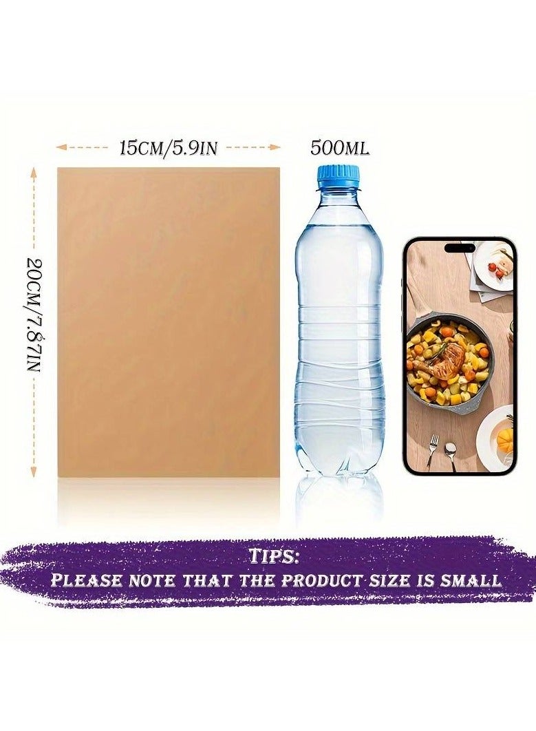 50Pcs Parchment Paper Baking Sheets 15.24*20.32 Cm, Precut Non-Stick Parchment Paper For Baking, Cooking, Grilling, Frying And Steaming - Unbleached  - Image 5