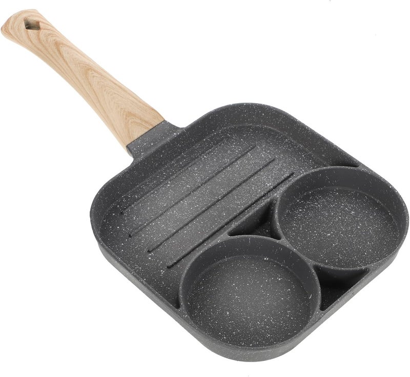 Non-stick Egg Frying Pan Omelet Pan 20cm Carbon Steel Cooking Compatible with Gas and Induction Stovetops for Breakfast and Home Use - Image 1