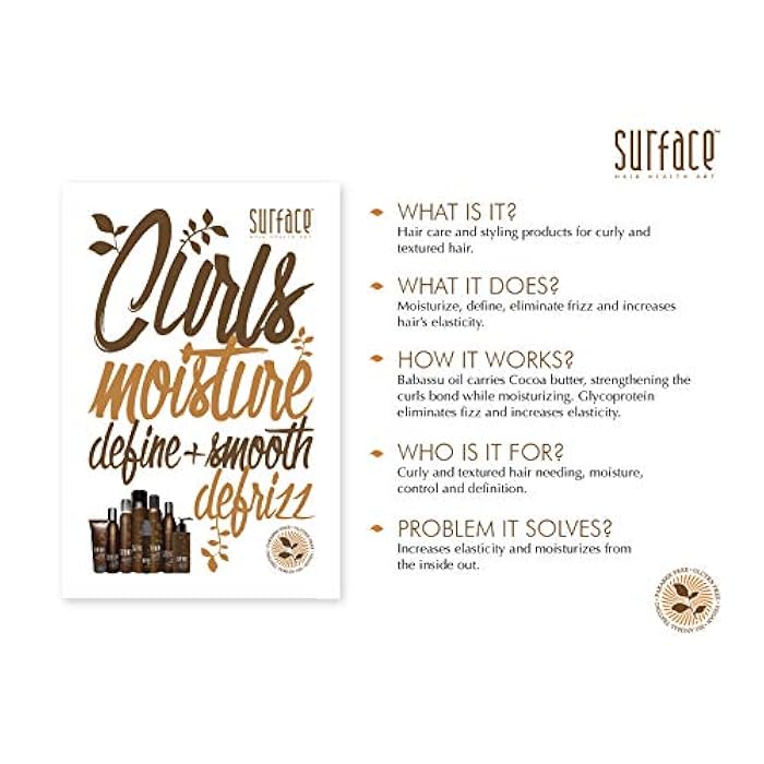 Surface Hair - Curls Moisturizing Shampoo – Defines, Adds Shine, and Provides Frizz Free Style Longevity - Image 5