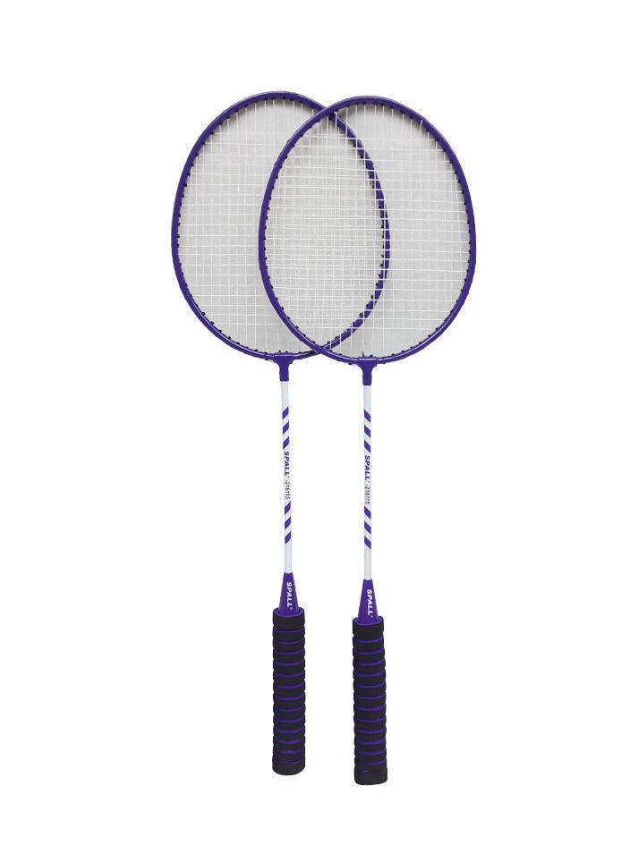 Spall Badminton Racket With Grip Soft Handles Smash Power Frame With Free Full Cover Ultra Light Weight Carbon Fiber Single High Grade Perfect For Men And Women  - Image 1