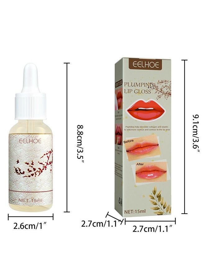 EELHOE - Lip Plumper, Natural Lip Plumper, Lip Care, Lip Plumper Gloss, Lip Moisturizing Beautiful, Lips Filler for Dry Lips, Deeply Moisturizing and Reducing Lip Wrinkles - Image 1