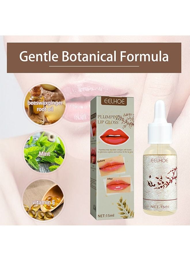 EELHOE - Lip Plumper, Natural Lip Plumper, Lip Care, Lip Plumper Gloss, Lip Moisturizing Beautiful, Lips Filler for Dry Lips, Deeply Moisturizing and Reducing Lip Wrinkles - Image 1