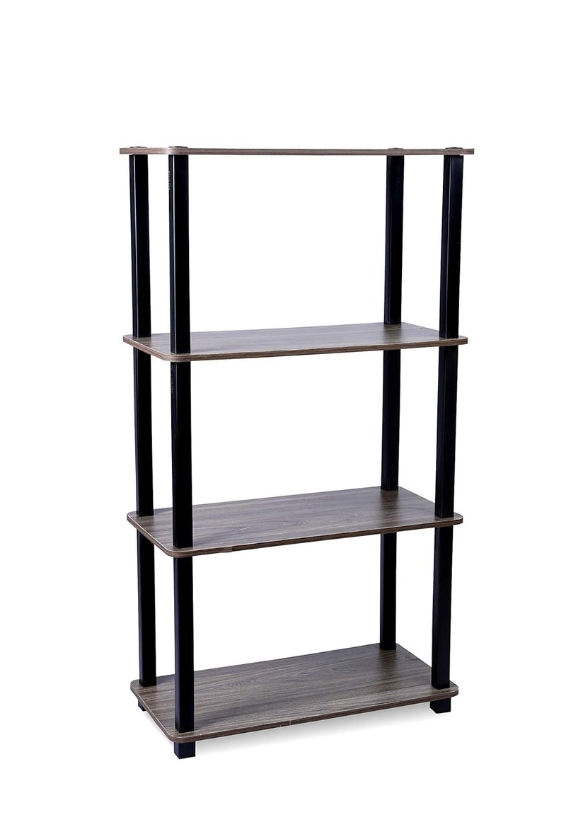 Star Work Standing Floor 4 Tier Rack Wall Shelf For Living Bed Room Home Office Display Organizer With Utility Storage For Home Dcor H37 FeetW2 FeetD1 Feet Engineered Wood - Image 4