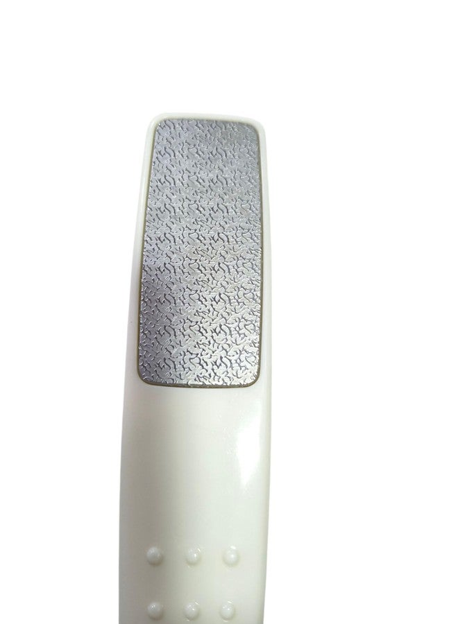 Bonito Professional Double Sided Lazer Plate Foot Scraper,Filer for Hard n Dead Skin Callus Removal, Pedicure Foot Scrubber, Men n Women_White - Image 3