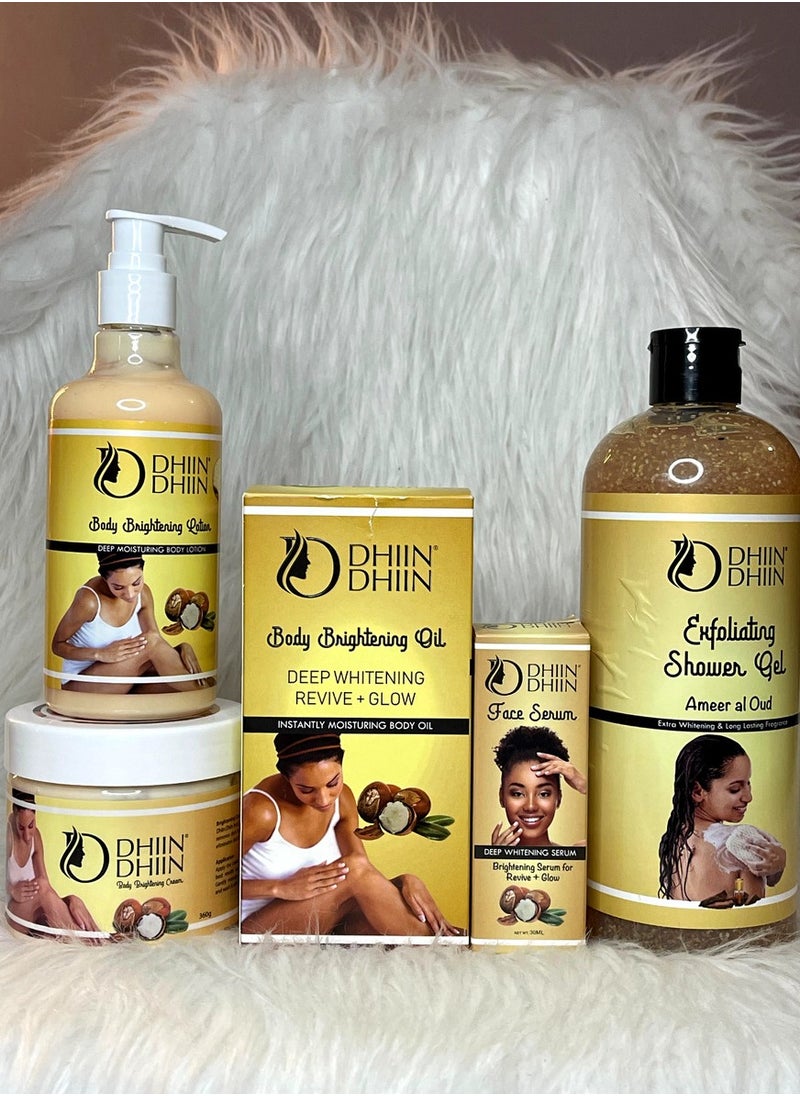 DHIIN DHIIN Ultra Lightening Anti Imperfection Nourishing Moisturizing Oil Serum Gel ( All In One Set ) 