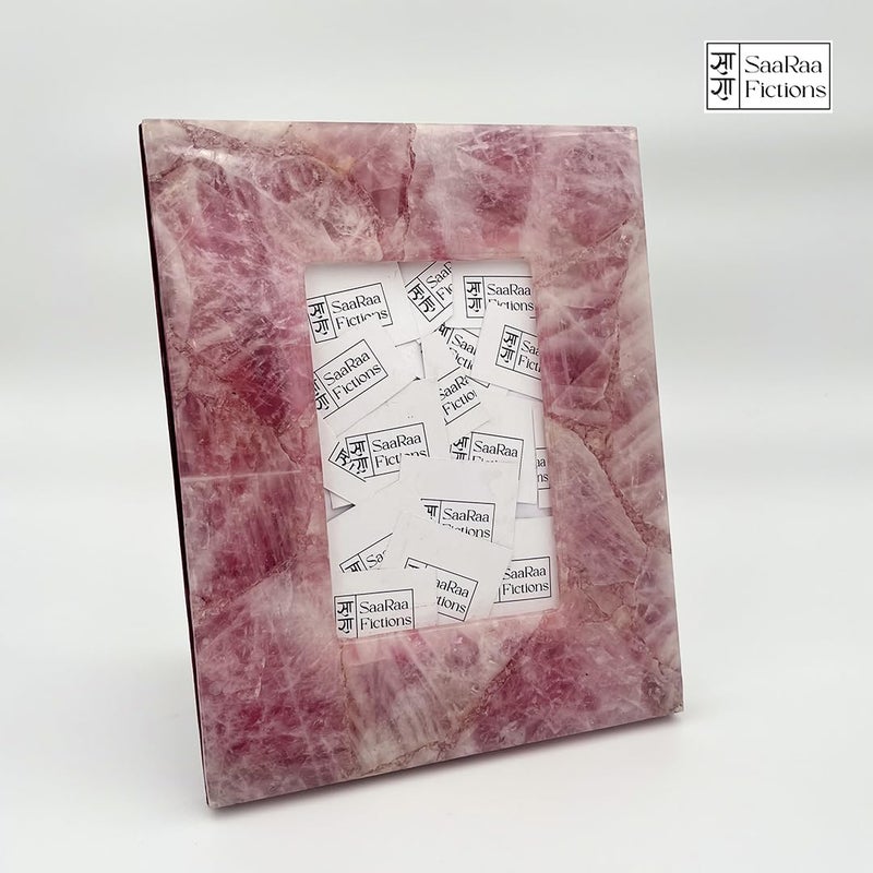 SaaRaa Fictions Semiprecious Rose Quartz Photo Frames 20 x 25cm - Image 2