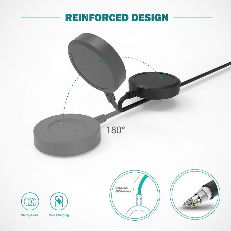 TUSITA Charger Compatible with Huawei Watch GT, GT2, GT 2e | Honor Watch Magic 1 2 | Honor Watch GS Pro,Dream - 1M - Image 3