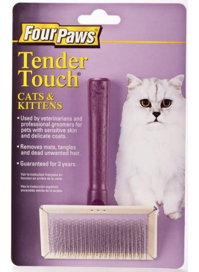 Four Paws Tender Touch Slicker Wire Brush for Cats