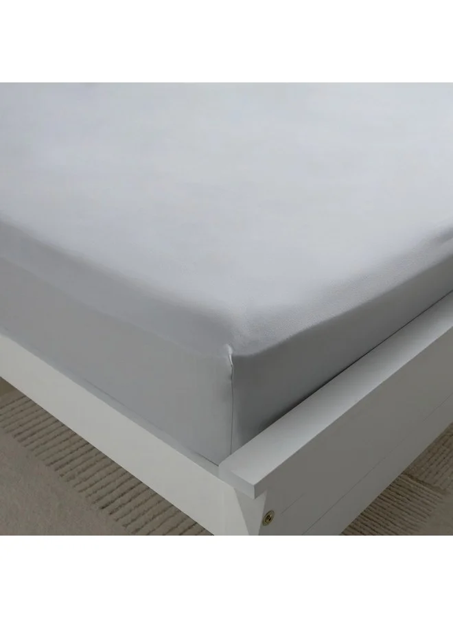 هوم بوكس Essential Cotton Super King Fitted Sheet 200 x 200 x 36 cm