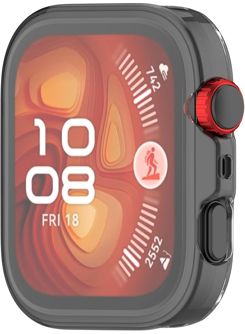 WATCH FIT 4 Case, Smart Watch Full Protection, Full Cover, Shockproof, Clear, Transparent, TPU, Silicone, Shockproof, Drop Prevention,... - Image 3